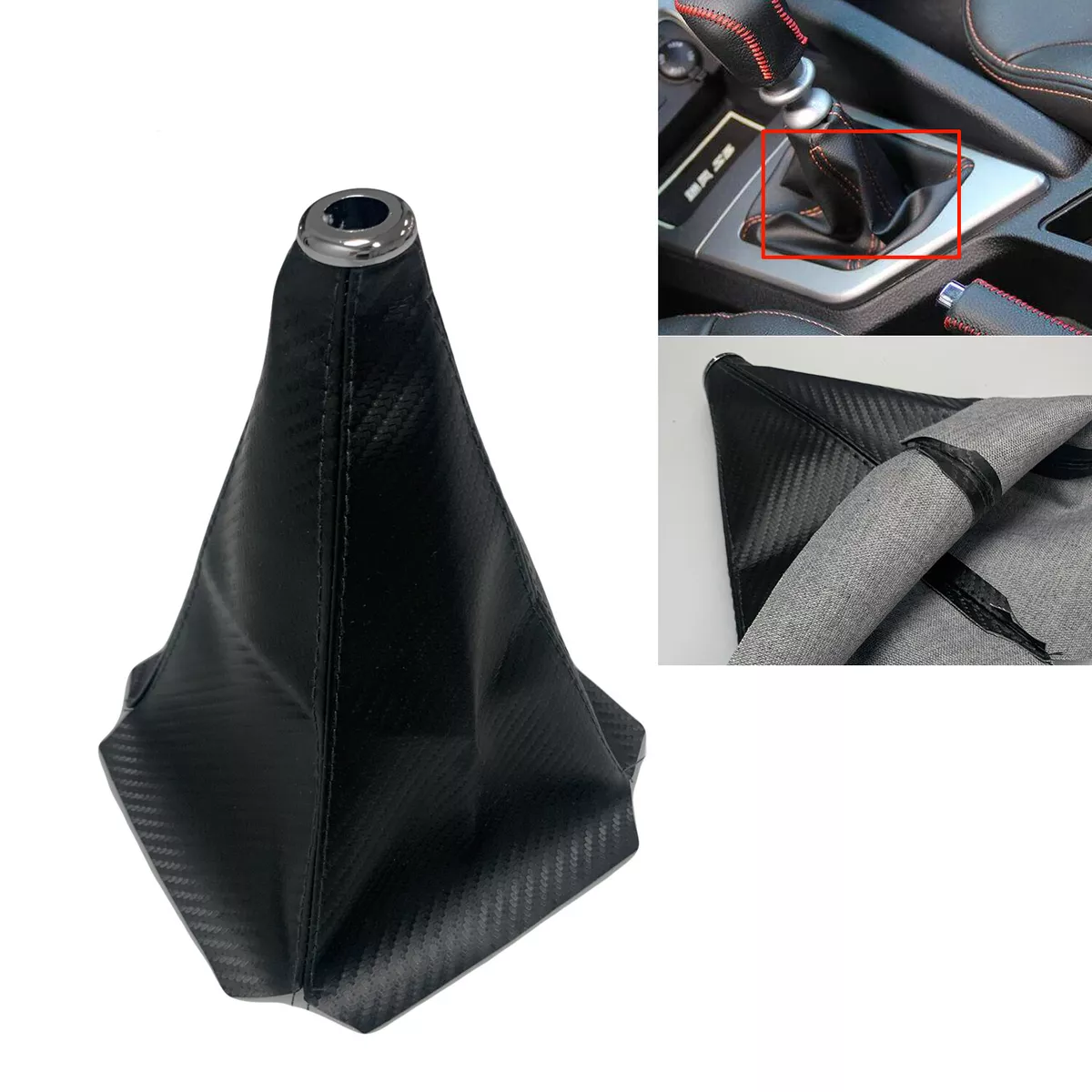 Leather gear shift boot covers deals
