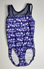 Plum Gymnastics Leotard Leo Purple Mesh - Adult Small AS