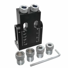 Oblique Hole Locator 15 Degree Angle Pocket Hole Jig Kit Drill Guide Puncher Set