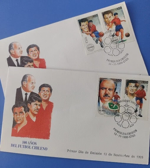 Chile 1995 FDC 100 años del Futbol Chileno - Soccer - Image 2 of 4