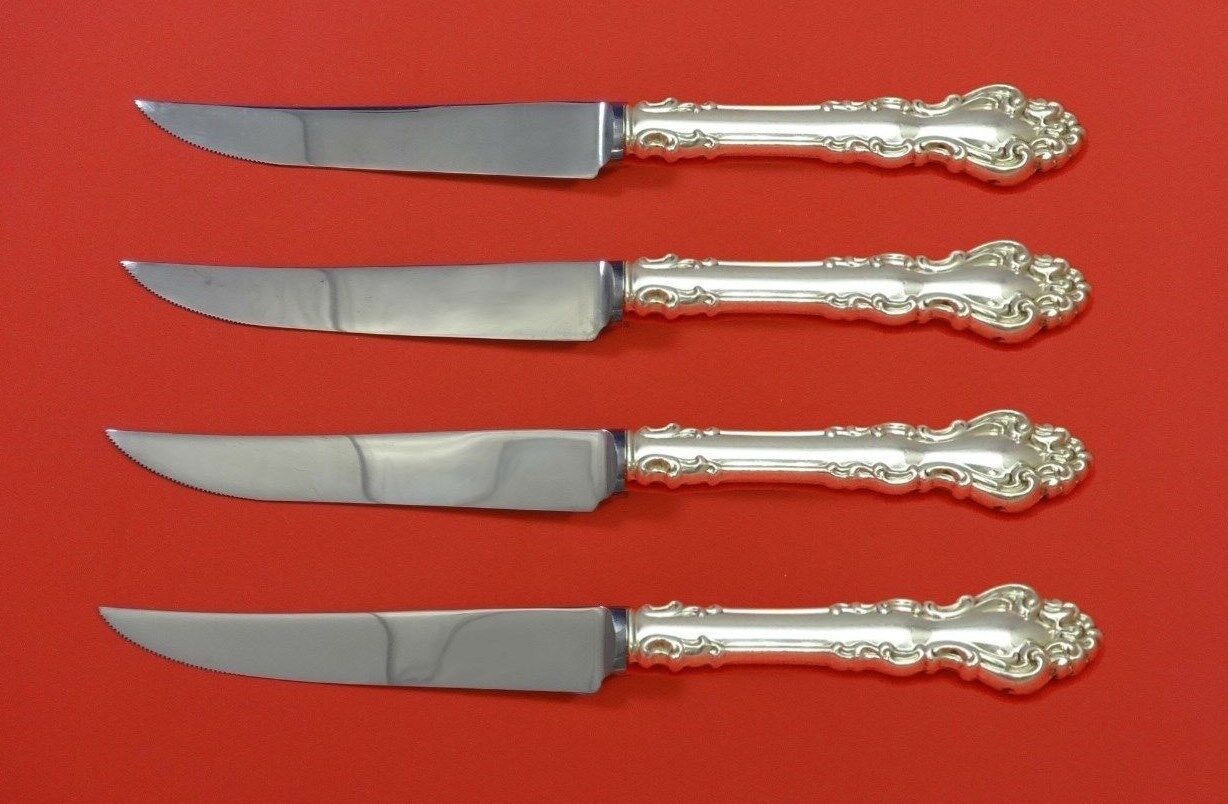 Spanish Baroque by Reed and Barton Sterling Silver Steak Knife Set 4pc Custom