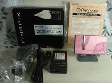 FujiFilm FinePix Z250 FD,Pink,f/3.8,10MP, 5x,2.7in,Case,Excellen from Japan,USED