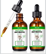 2 Pack Antibiotics for Cats, Natural Antibiotic Pet Supplements Supports Immune