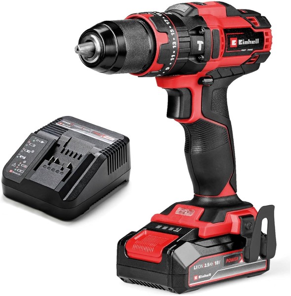 Einhell Akku-Schlagbohrschrauber TE-CD 18/44 Li-I (1X2,5Ah) Power X-Change (18-image