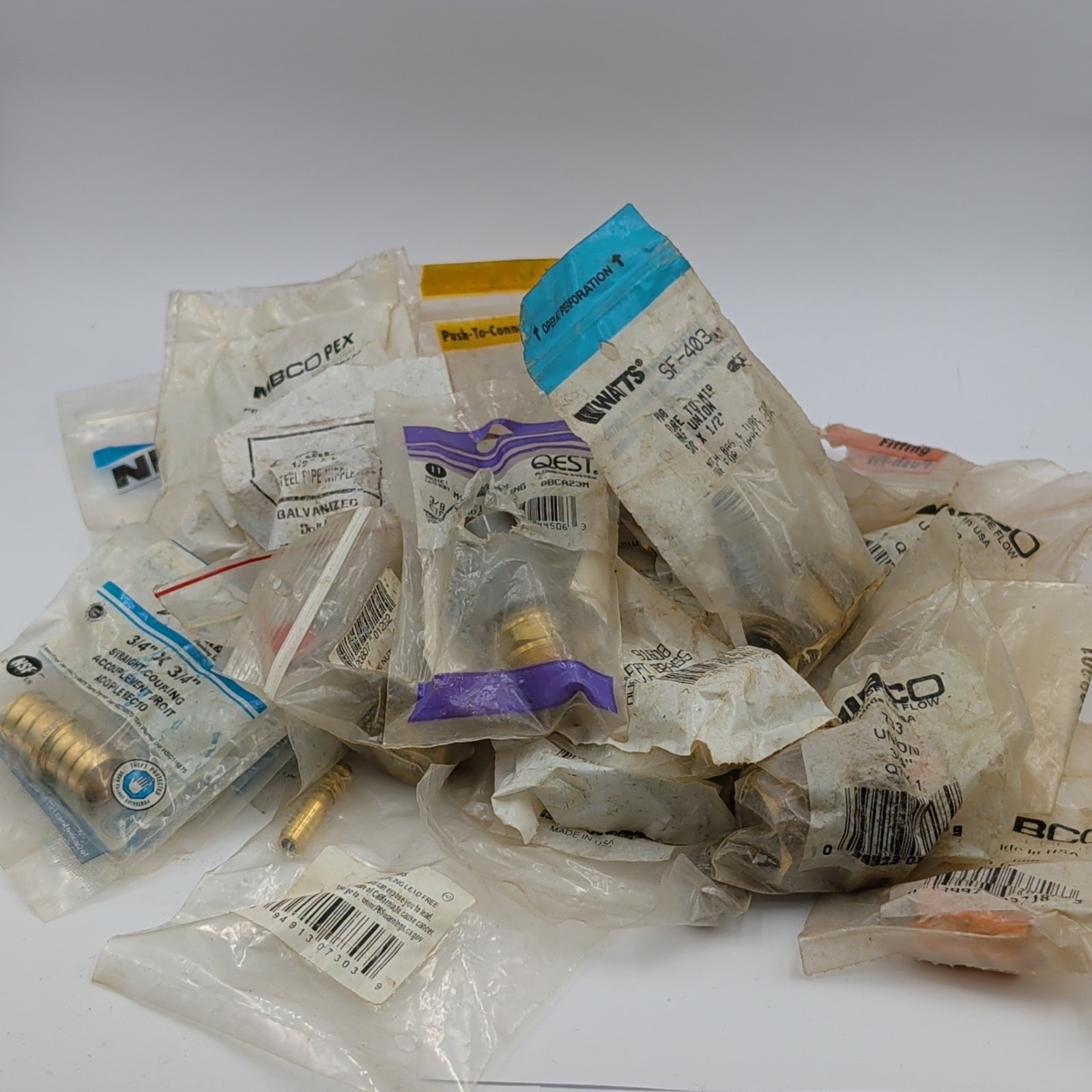 NIBCO SharkBite Watts Assorted Plumbing Fitting Lot PEX Brass Copper Fittings