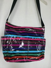 KATE SPADE Daycation SERENA Multi-Color Striped Diaper Baby Bag Wipeable w/ Mat