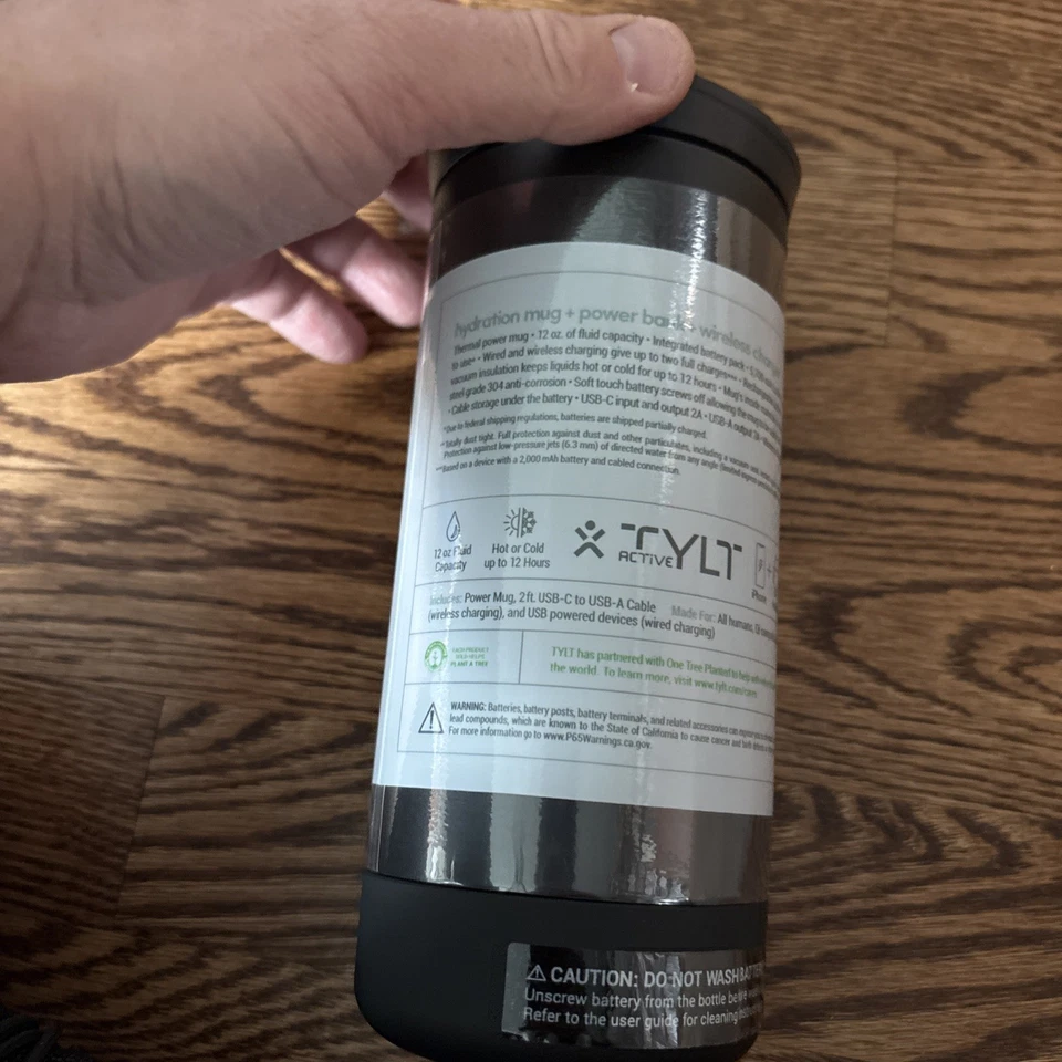 Tylt Wireless Charging Coffee Power Mug - Image 2 of 3