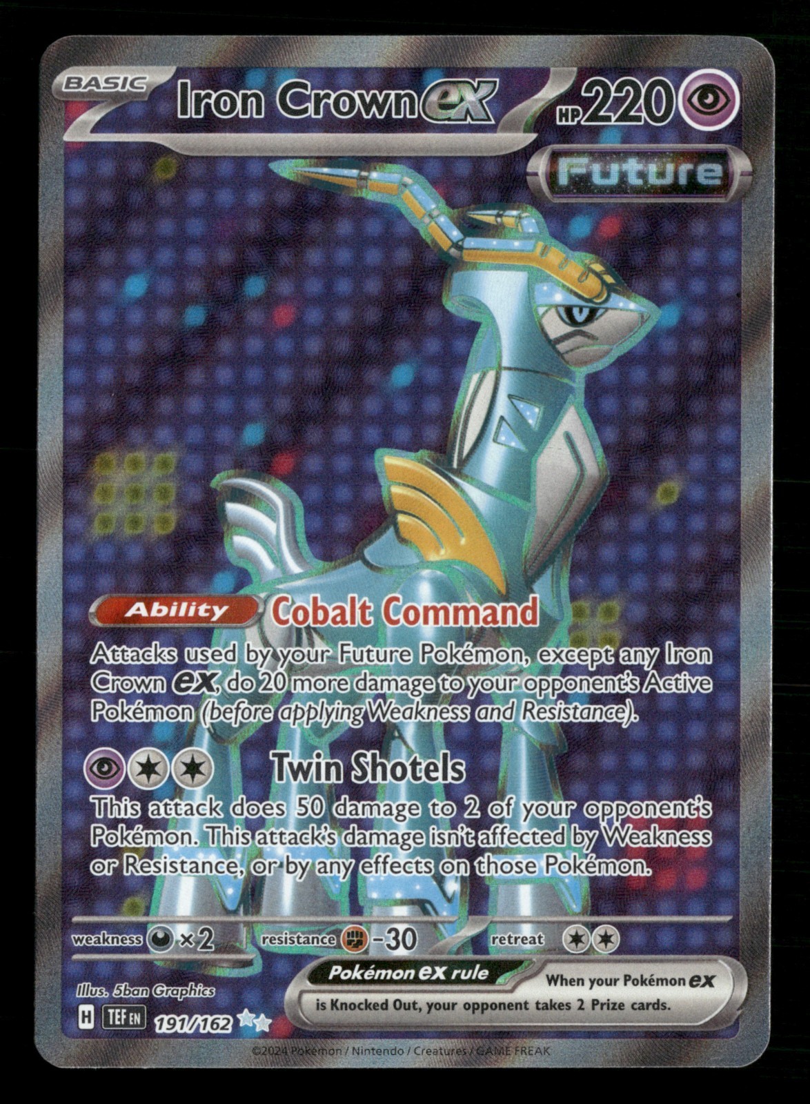 Iron Crown ex - 191/162 - Ultra Rare - Temporal Forces - Pokemon Card - NM/M
