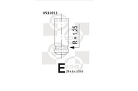 BGA Auslassventil V531011 FüR Ulysse Lancia Phedra Fiat Scudo Bus 179BXA11 16V 1