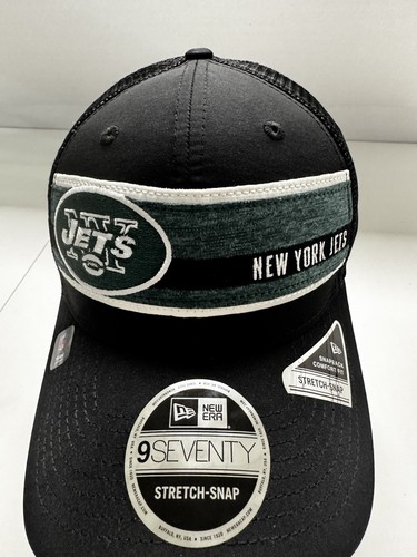 New York Jets New Era 9SEVENTY Stretch Snap Snap Back Mesh Trucker Hat Cap NFL - Picture 9 of 14