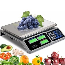 Commercial Scale, 40KG/88lB Digital Price Computing Scale Weight Food Kitchen...