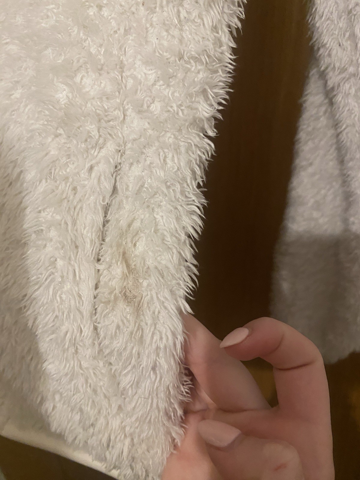 Patagonia Women’s Full-Zip Fleece Jacket – white, Size Medium m Slight Mark image 3