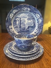 Spode Blue Italian (5) Piece Place Setting