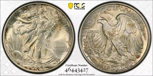 1934-D Walking Liberty Half Dollar — photo from another recent sale