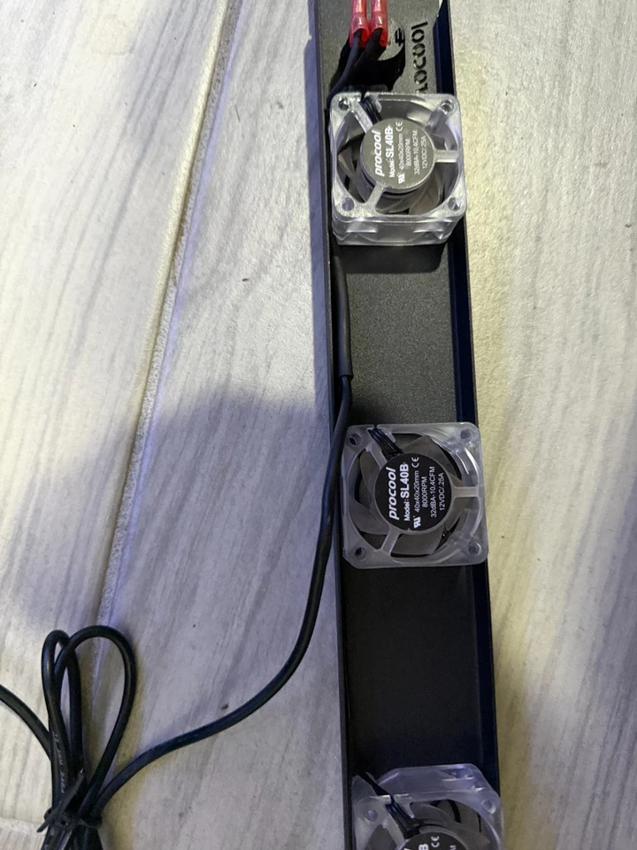 PROCOOL SL440B (Intake) & SL640B-E (Exhaust) 1U Rack Mount Fan System Airflow  - Image 2 of 4