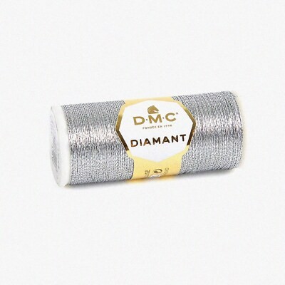 Dark Silver Metallic Thread, 38.2 Yards