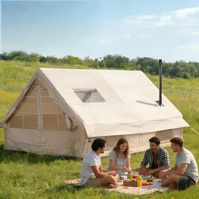 PAKICETUS 4-6 Person Blow Up Tent, Family Air Tent For Camping