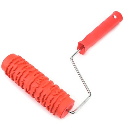 HomeWandGummiFarbroller, 175 mm, gemusterte Farbrolle für Wanddekoration, Ris...