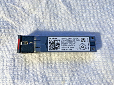 Nokia XGS-PON SFP+ 10G 1270nm TX GPON Transceiver 3FE46001AC