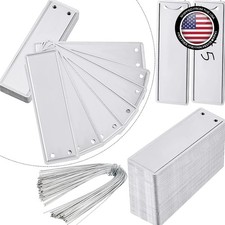 Durable 120 Count Aluminum Garden Markers with Metal Wires -