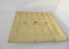 Brass Ventilation Grille Grate Air Vent Cover Open - Close 9"