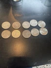 10 us silver dollars lot Eight Morgans Two Peace Dollrs