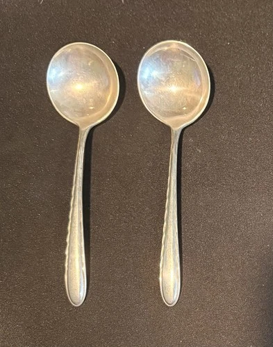 37.5g Towle "Silver Flutes" Sterling Silver Round Bowl Soup Spoon 6.5"