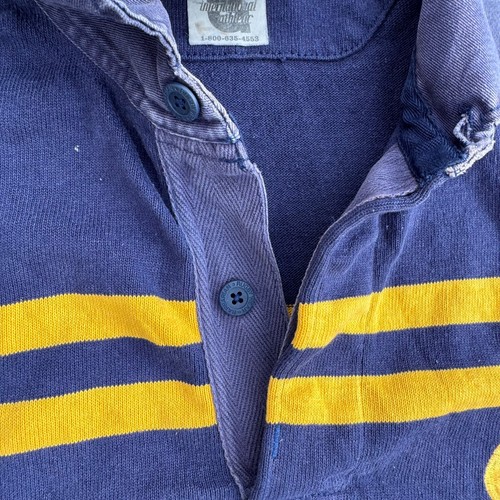Vintage Cal UC Berkeley Rugby Shirt Mens Large Blue Heavy Cotton College Y2K - Picture 5 of 13