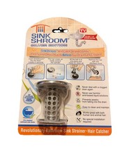 SinkShroom Gray Revolutionary Hair Catcher Drain Protector Strainer by TubShroom