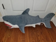 Melissa And Doug Giant Huge Stuffed Shark Plush Animal 40  Great White Gray