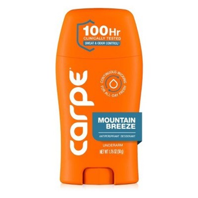 Carpe Women's 100HR Sweat & Odor Control Antiperspirant Deodorant Mountain Breez
