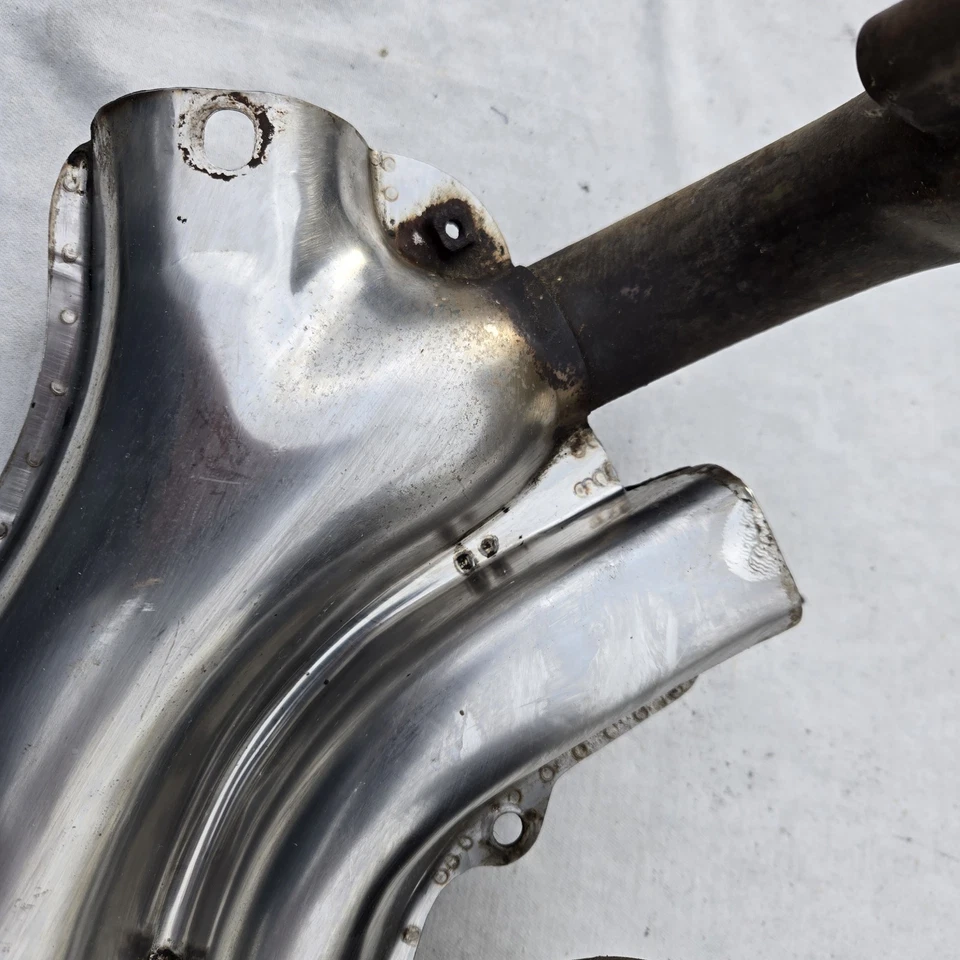 Intercambiador de calor Porsche 914 acero inoxidable lado del pasajero Foto 2 de 4