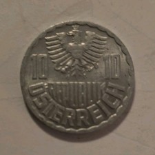 Austria 10 Groschen 1983 Aluminum Silver Coin Uncertified Collectible Österreich