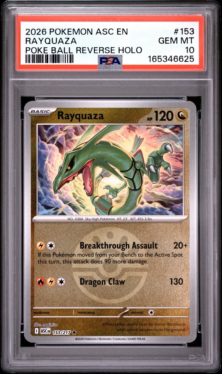25+ Rayquaza Pokémon TCG Professional Sports Authenticator (PSA