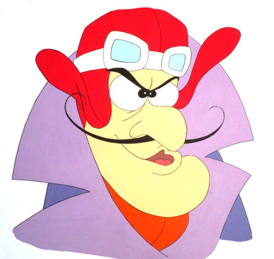 HUGE 1990 DICK DASTARDLY Hanna-Barbera ORIGINAL PRODUCTION CEL + DRAWING pilot