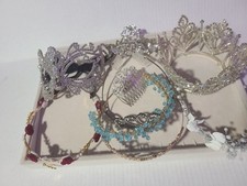 RHINESTONES Wedding Bride Headband Crown Comb Tiara Mask Some Missing Stones
