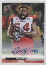 2023 Upper Deck CFL Auto Derek Dennis #4 Auto 17iz
