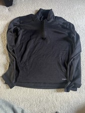XS Patagonia Capilene Midweight Women's Black Quarter Zip Base Layer Top Size