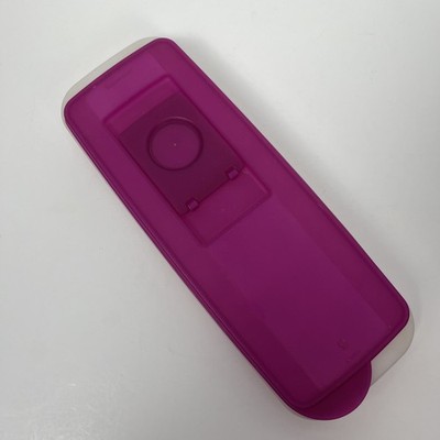Tupperware Fresh 'N Pure Ice Cube Tray 2704A-1 with Raspberry Lid 2705B-4