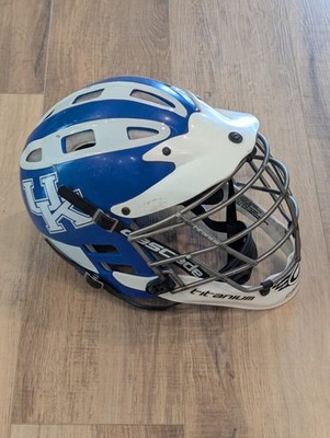 Cascade Lacrosse Helmet L/XL Titanium Face Mask Kentucky Wildcats Blue