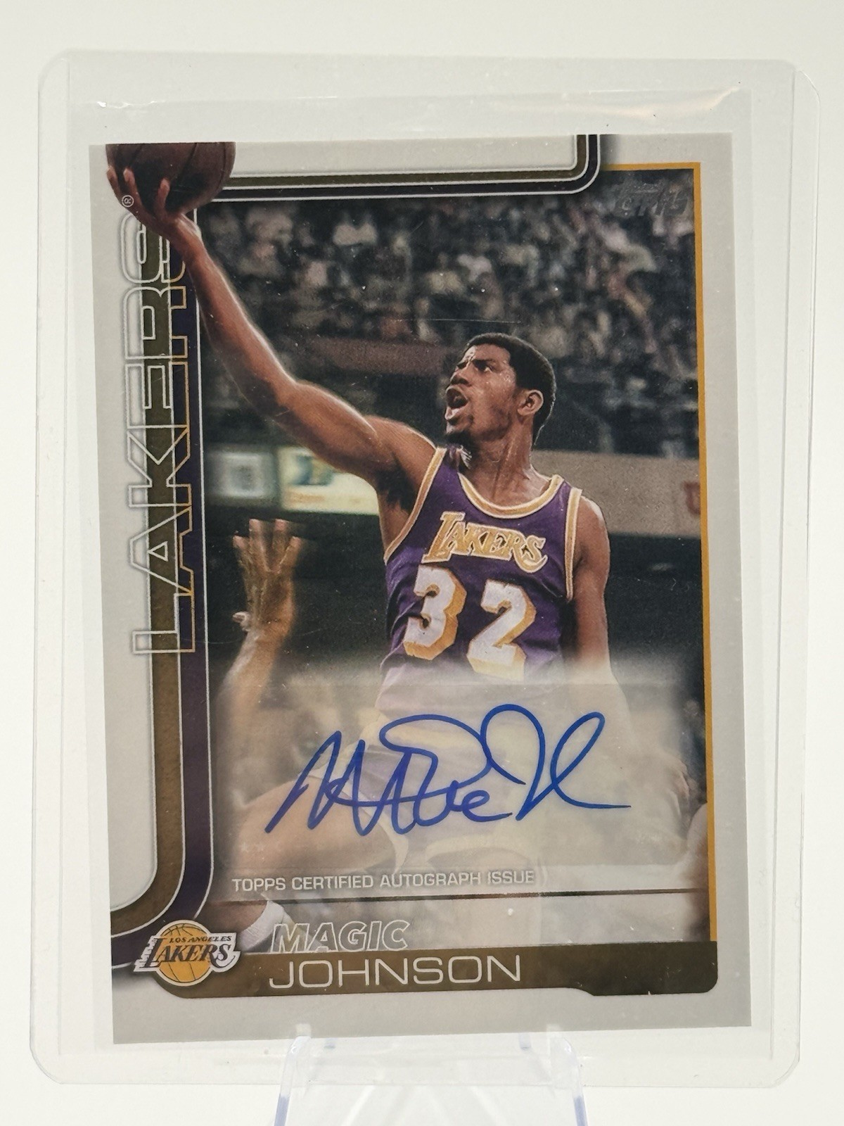 2025-26 Topps Basketball Real One Autographs Magic Johnson #TFRA-MJ (AU)