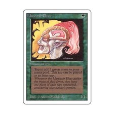 WotC MtG Unlimited Llanowar Elves (C) VG
