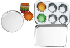 Pan Set Compatible with Easy Bake Ultimate Oven Includes Cupcake Liners THA...