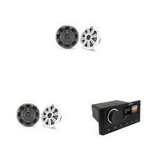 Kicker  2 Pair  KM65 6.5-Inch 165mm Marine Coaxial Speakers with 3/4-Inch...