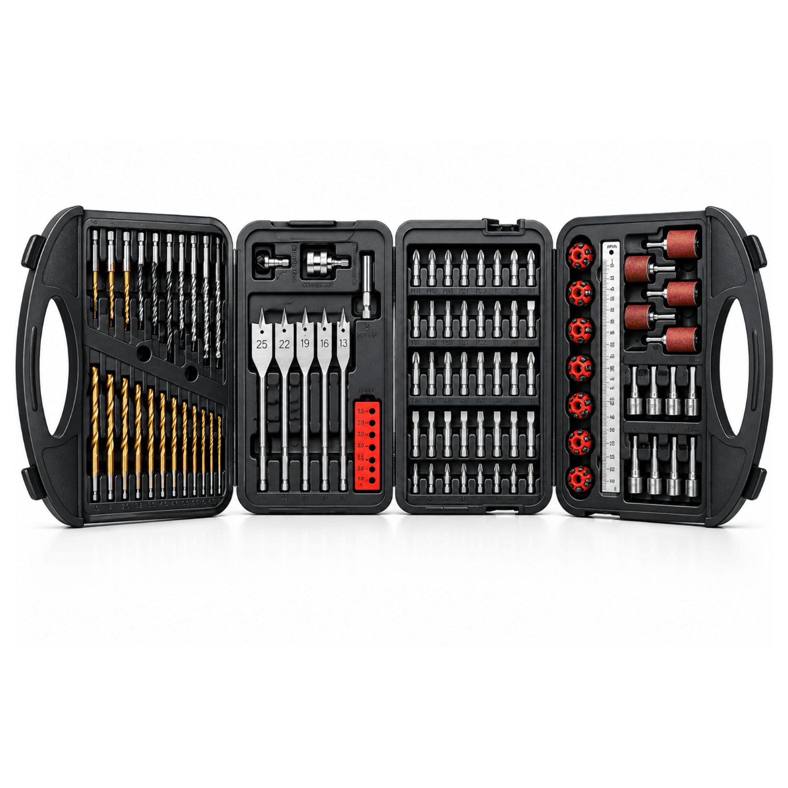 Mylek Drill Bit Set Bits 118 Piece DIY HSS Steel Metal Wood Screwdriver