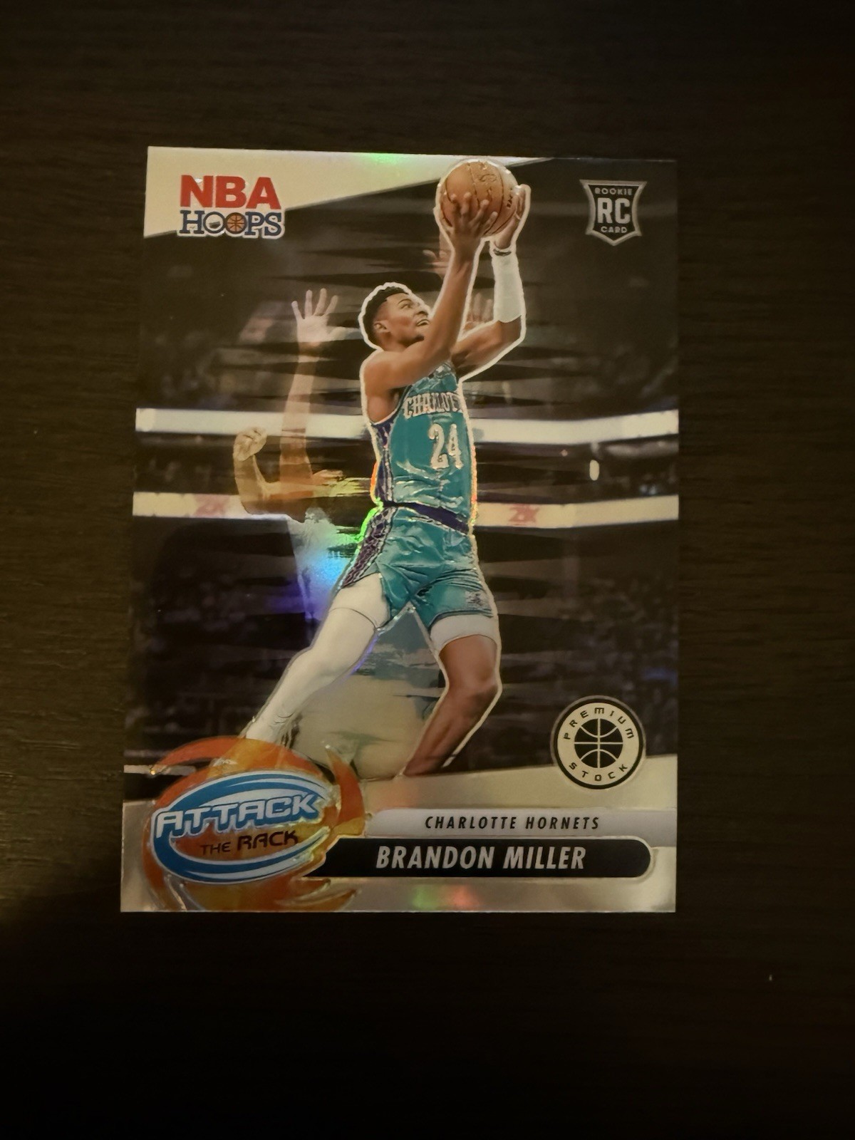 2023-24 Panini Nba Hoops Premium Stock - Attack the Rack Brandon Miller #10 (RC)