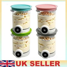 4Pcs 16oz CREAMi Swirl Tubs with Lids & Nozzles for Ninja Swirl Ice Cream Maker