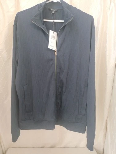 Reiss Men's AkselWave-Jacquard Zip-Through Jacket Navy Medium - NWT - RN114836 image 8