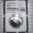 1965 SMS  Kennedy Half Dollar 50c NGC MS67