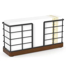 Wican Vertical Stance Bathroom Napkin Holder Takes Up Less Space for Small Gu...